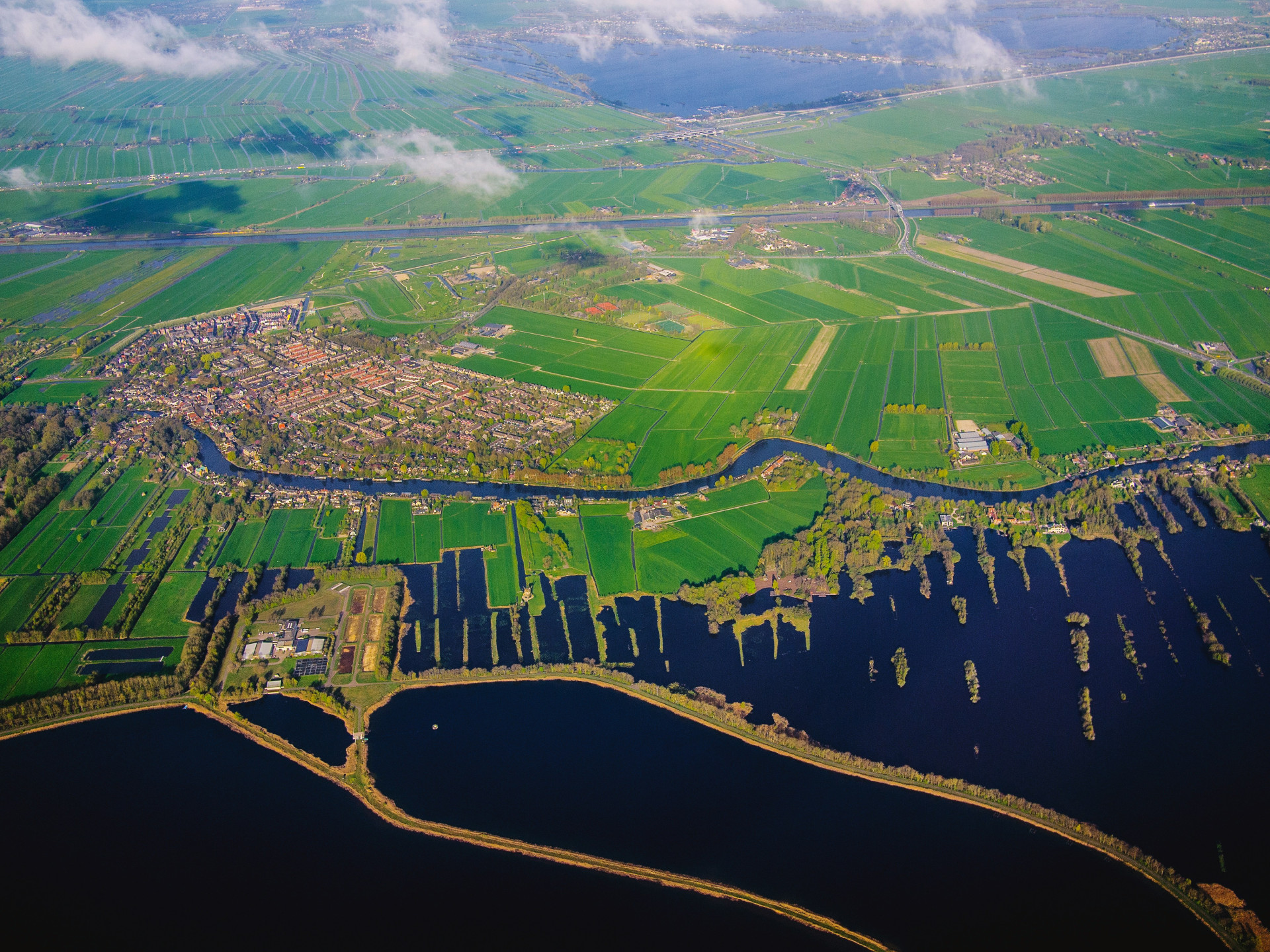foto van landschap bovenaanzicht