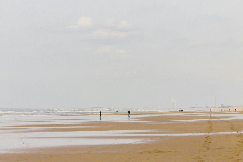 Strand met water