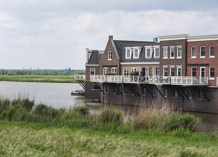 Water in de stad Westergouwe